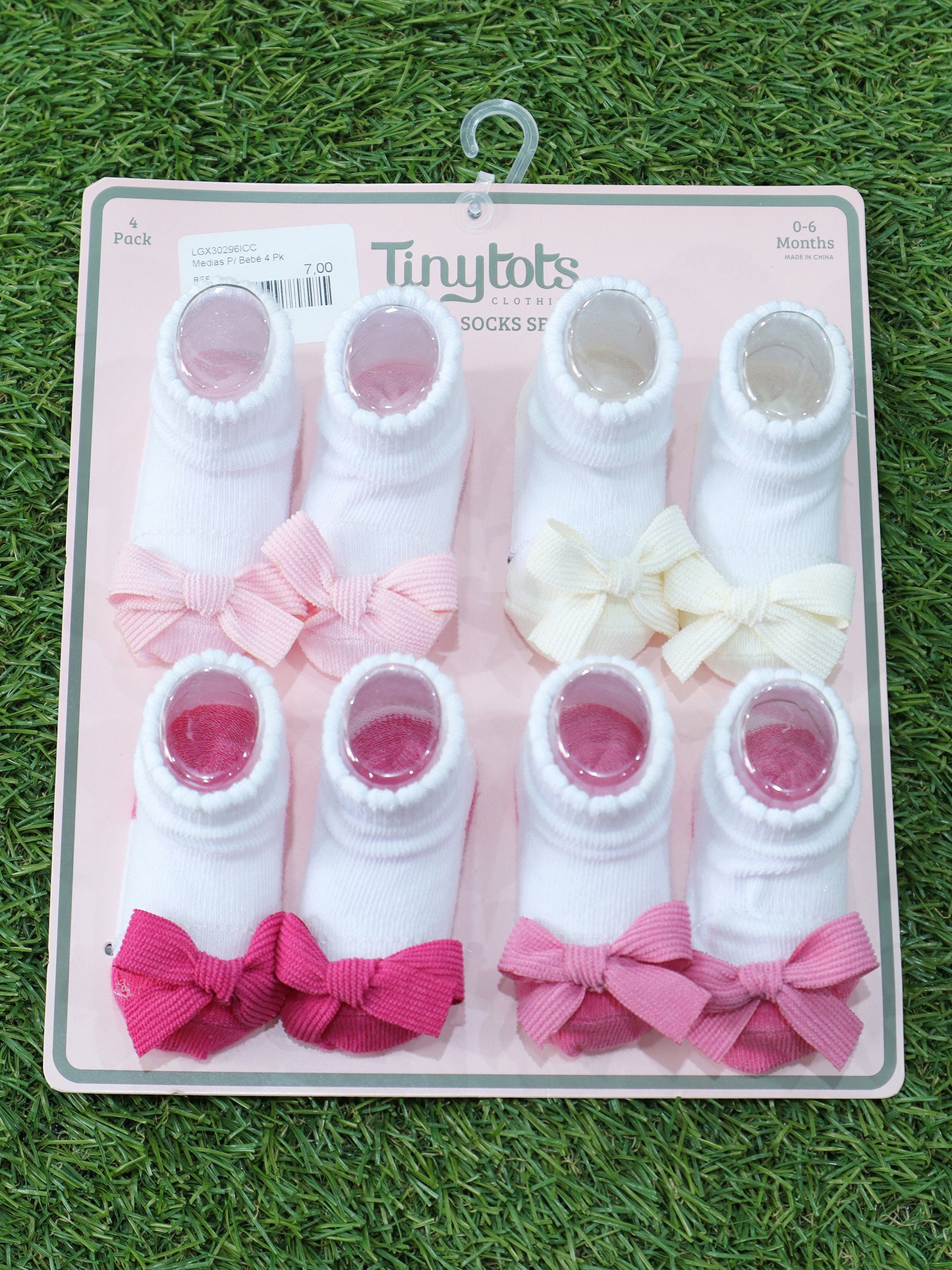 Set de 4 medias para niñas