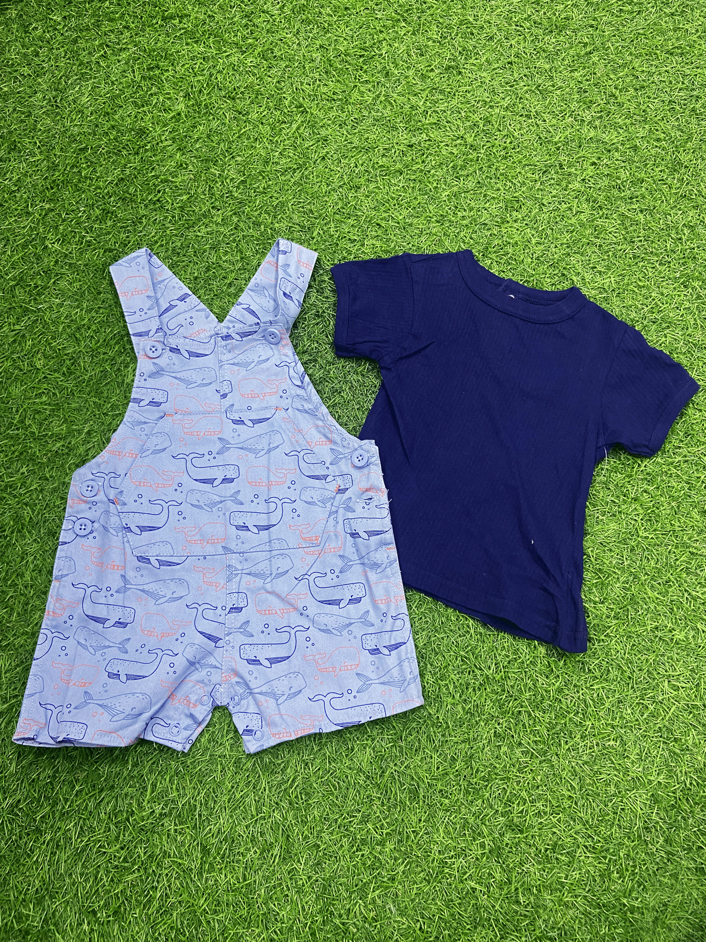 CONJUNTO OVERALL PARA BEBES-D884435TT