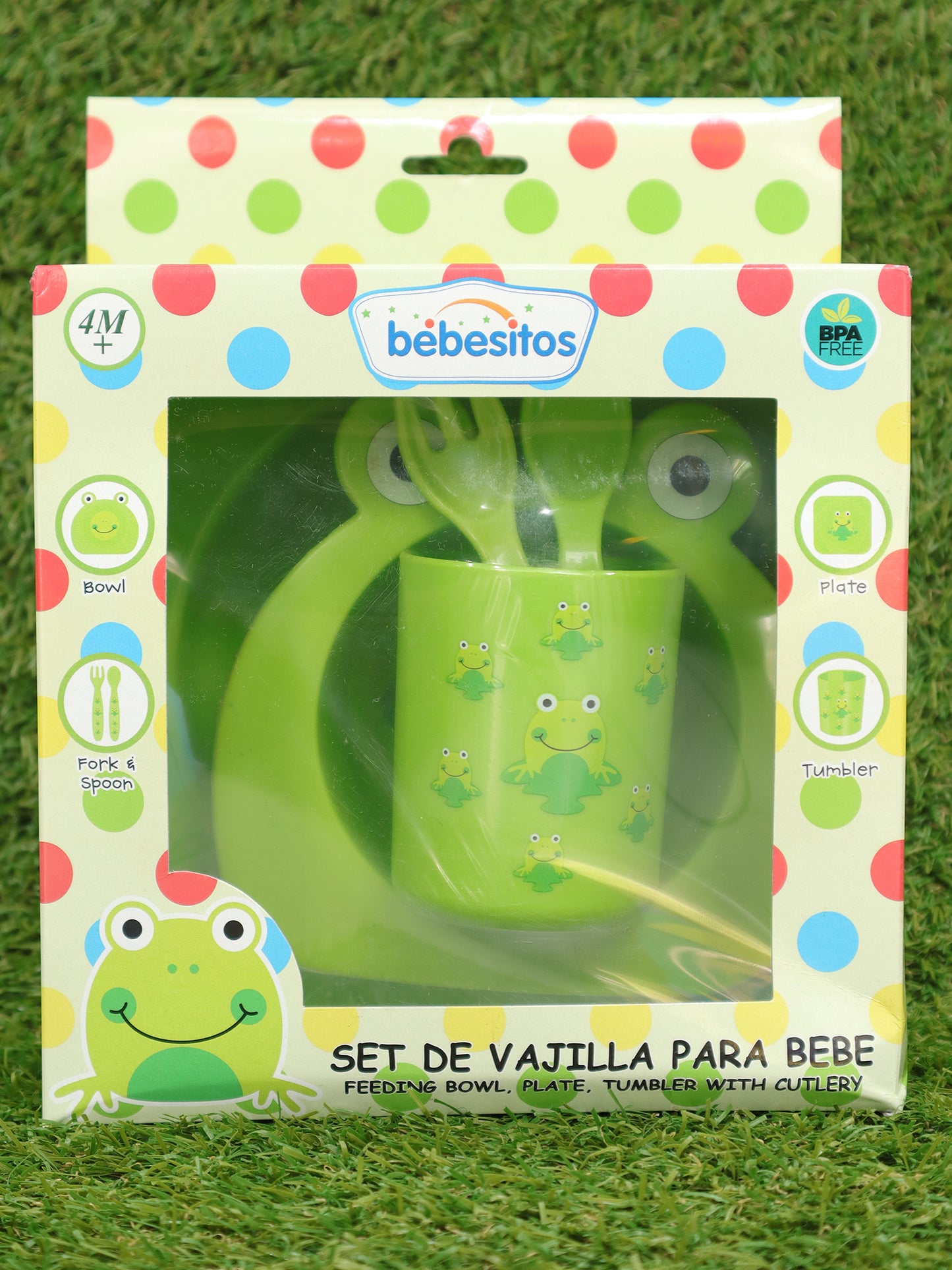 Set de envases para comer con temática de sapo - BKG-C504