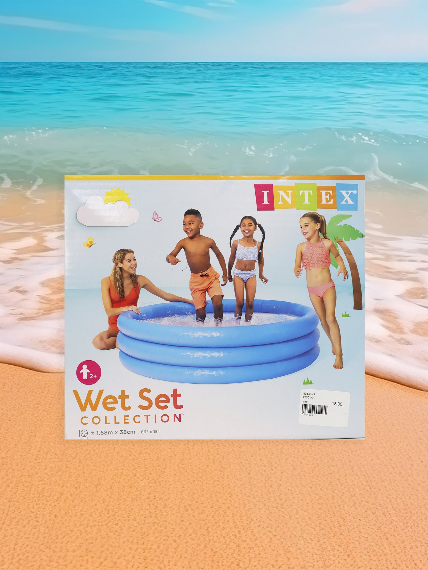 Piscina de aros azules GRANDE - 58446N