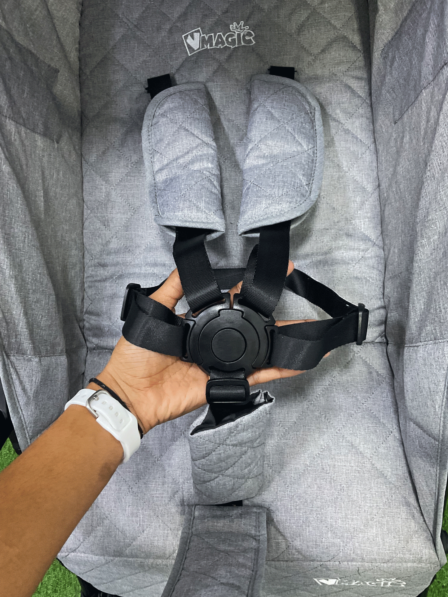 COCHE CON PORTA BEBE - 300DGREY