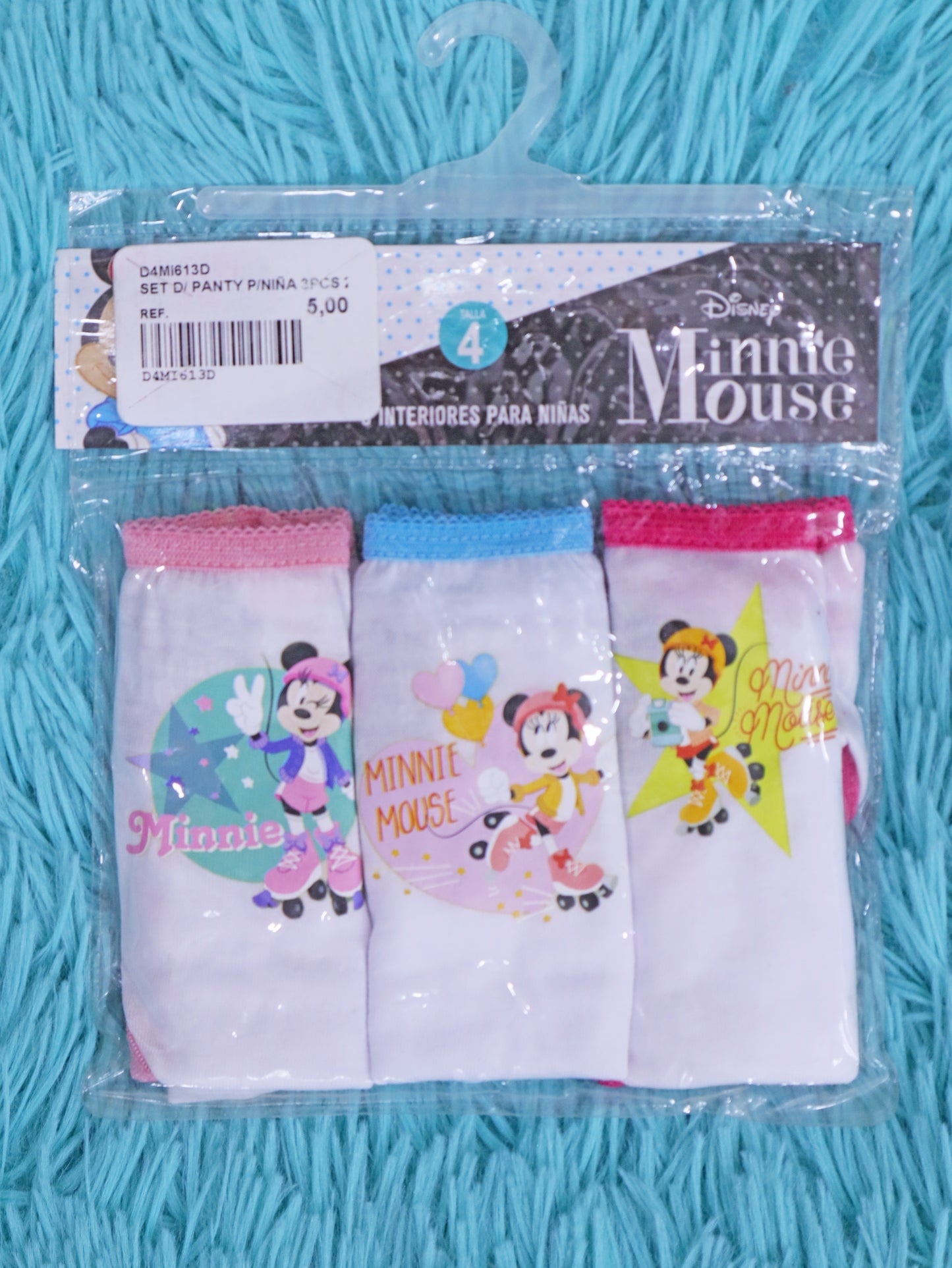 Set 3 pantys temática Minnie Mouse  -D4MI613D