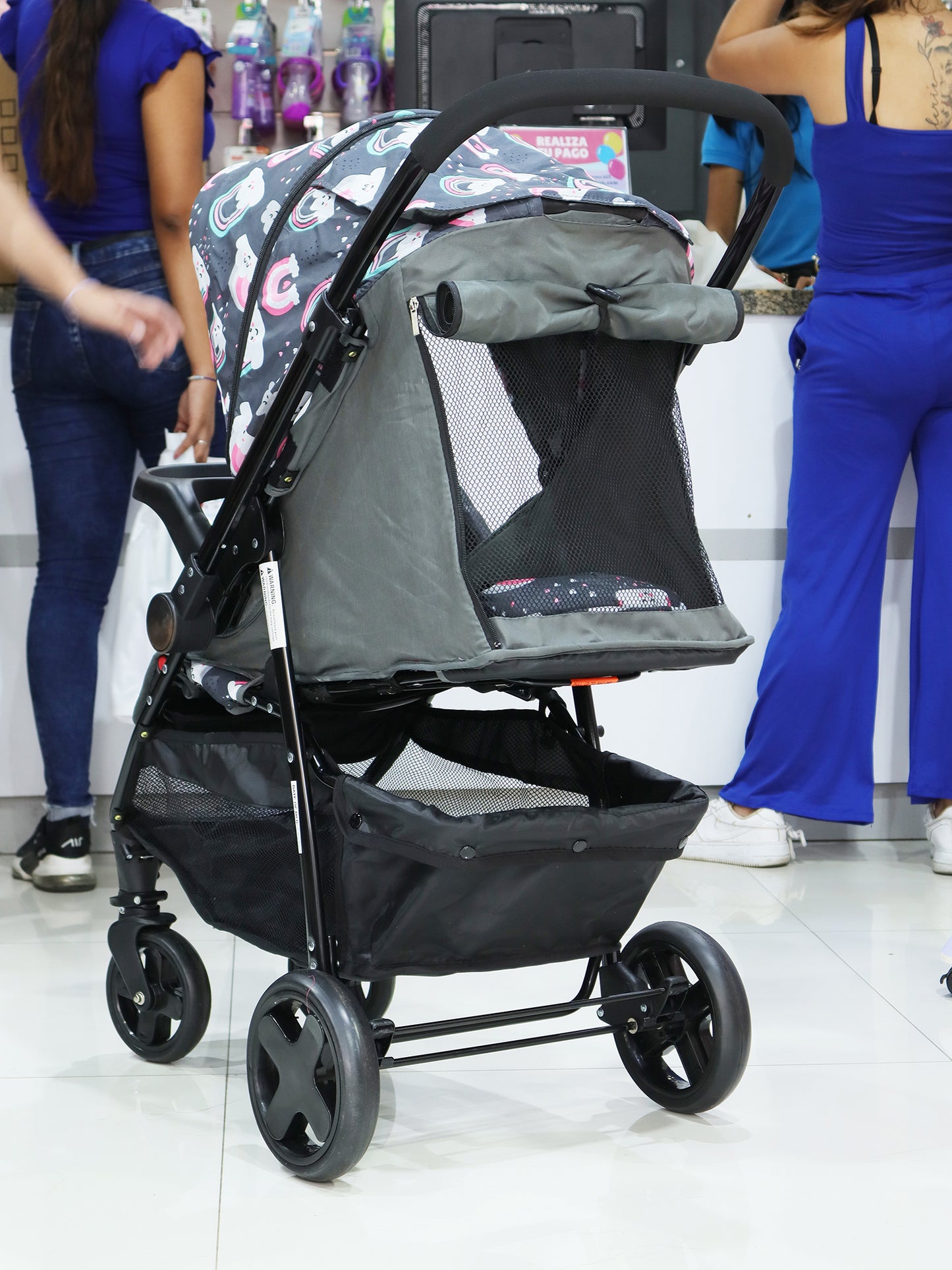 Coche DOBLE VISTA estampado de arco iris SPM900555