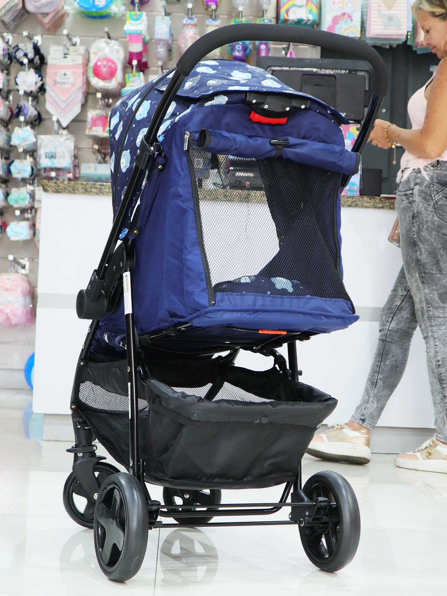 Coche DOBLE VISTA estampado de osito SPM900549