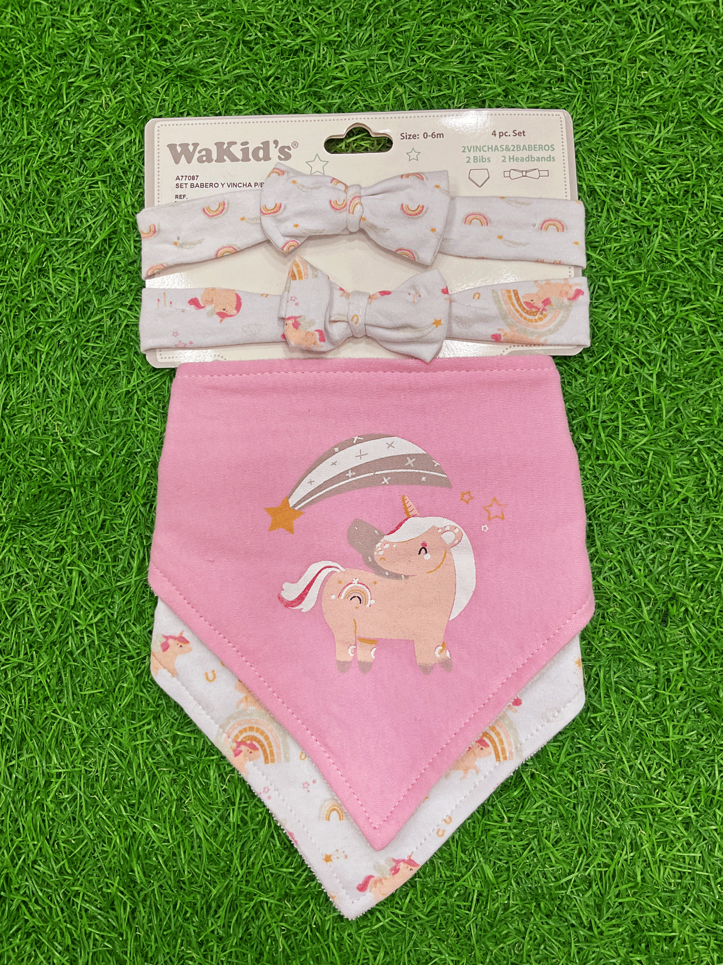 SET DE BABEROS Y LAZOS - A77087