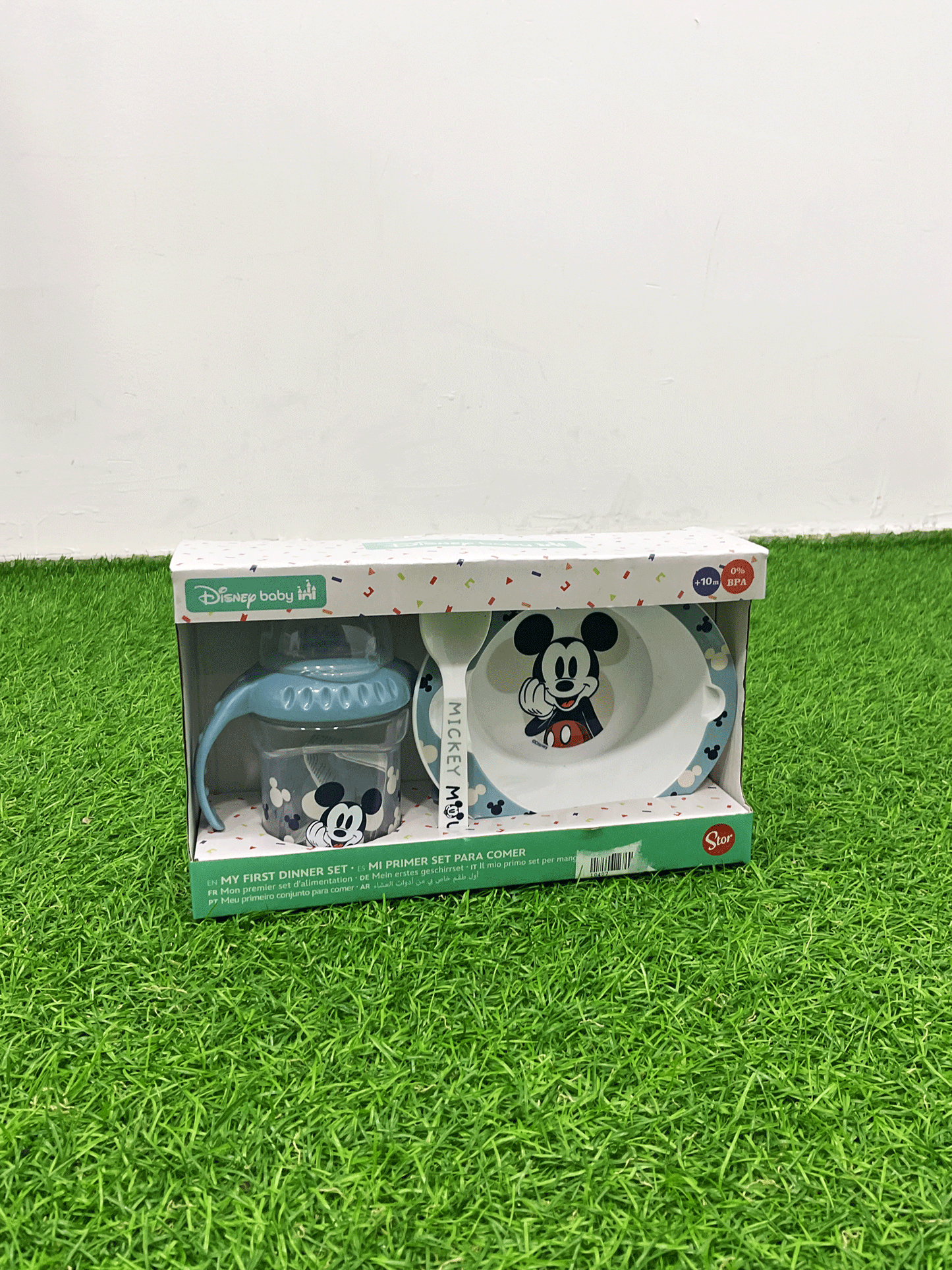 SET DE PLATO,VASO Y CUCHARILLA- 10407