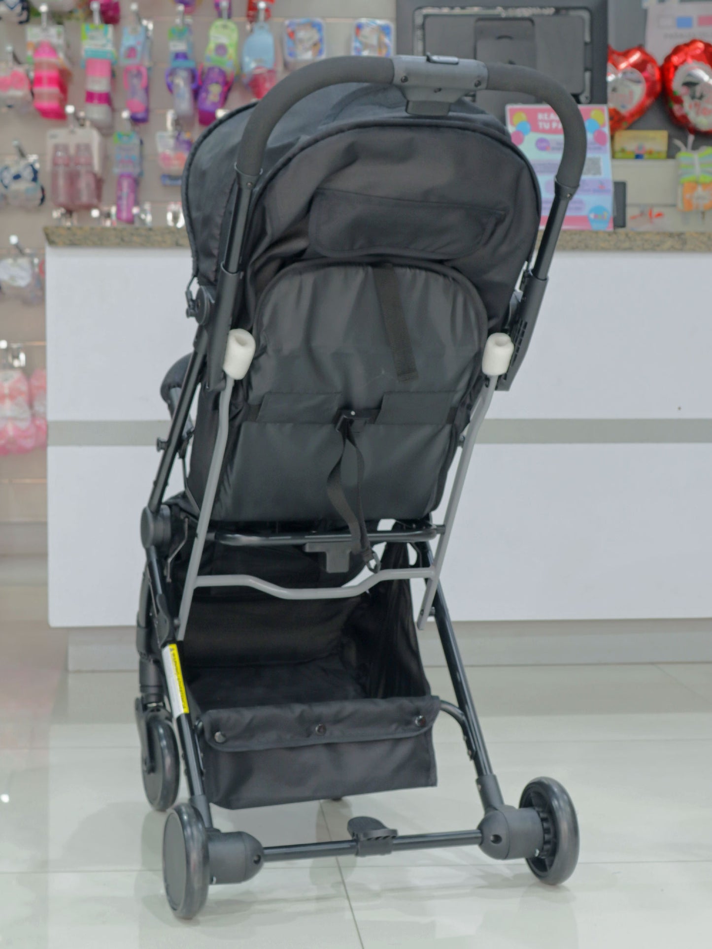 Coche con porta bebé - LP9947BLCK
