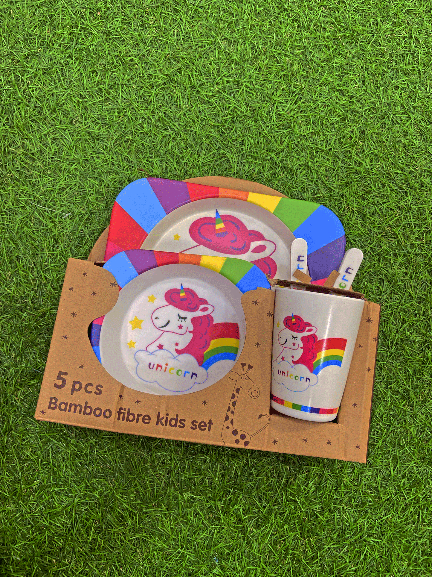 SET DE PLATOS,VASO Y CUBIERTOS - 87061