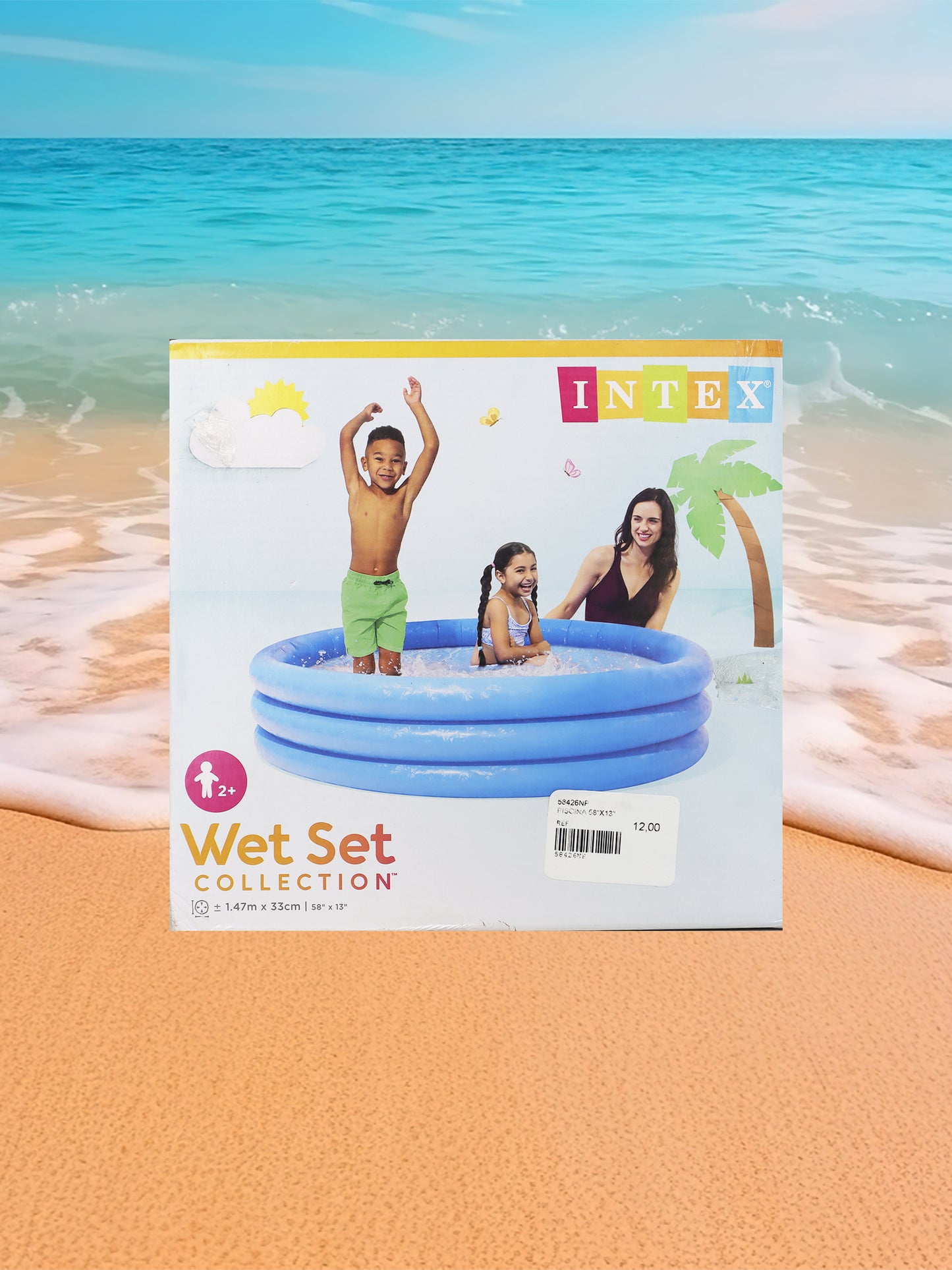 Piscina de aros azules MEDIANA - 58426NP