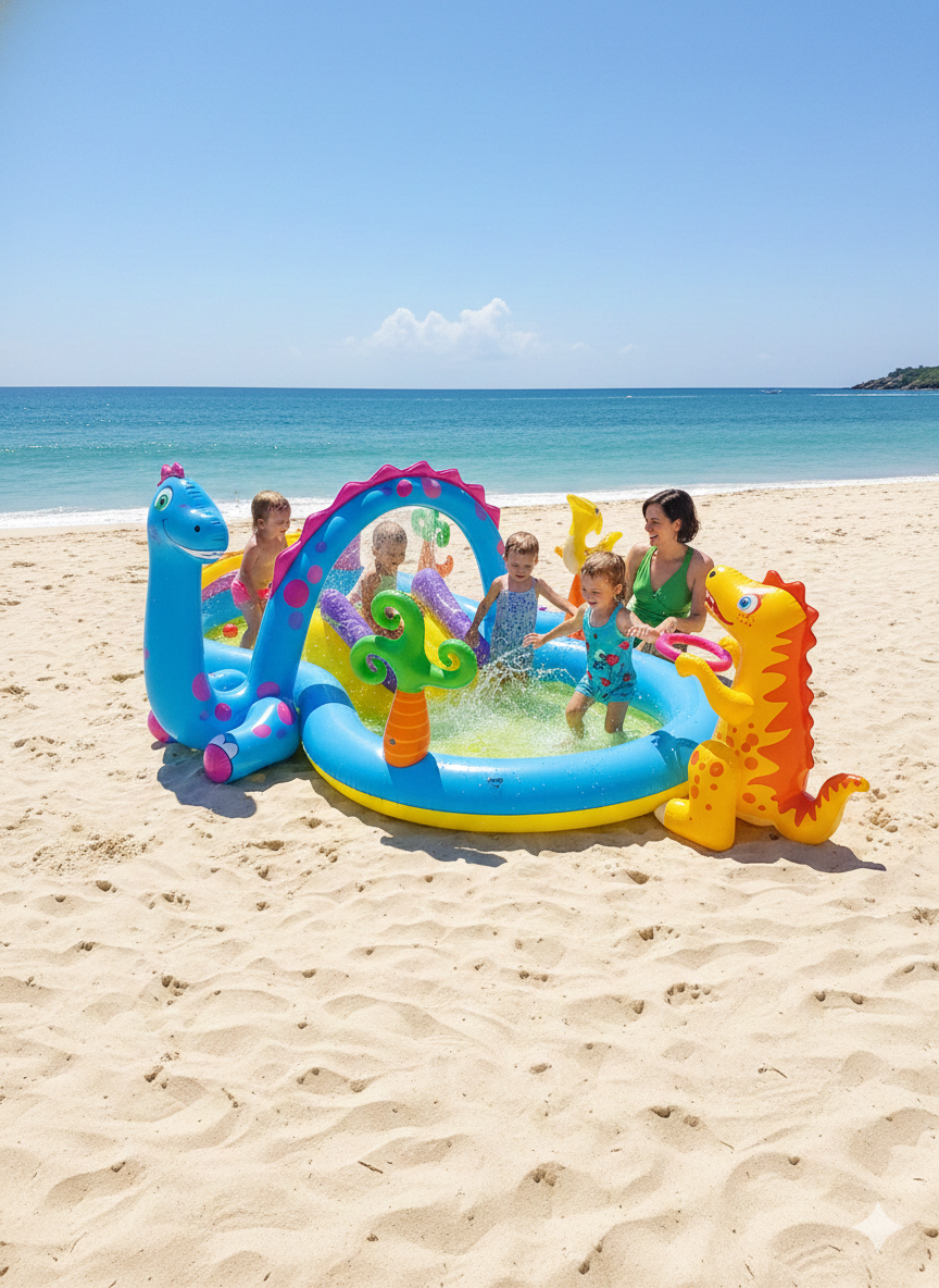 PISCINA INFLABLE DE DINO  - 57135NP