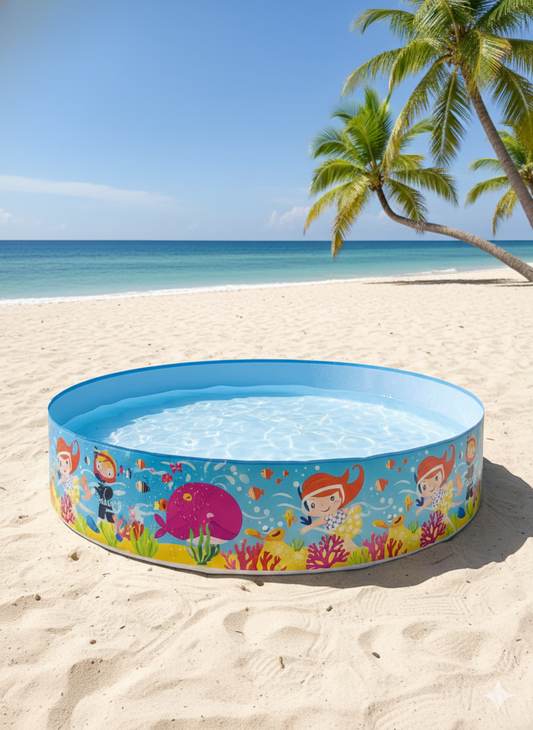 Piscina con estampado de pulpos y peces - 58477NP