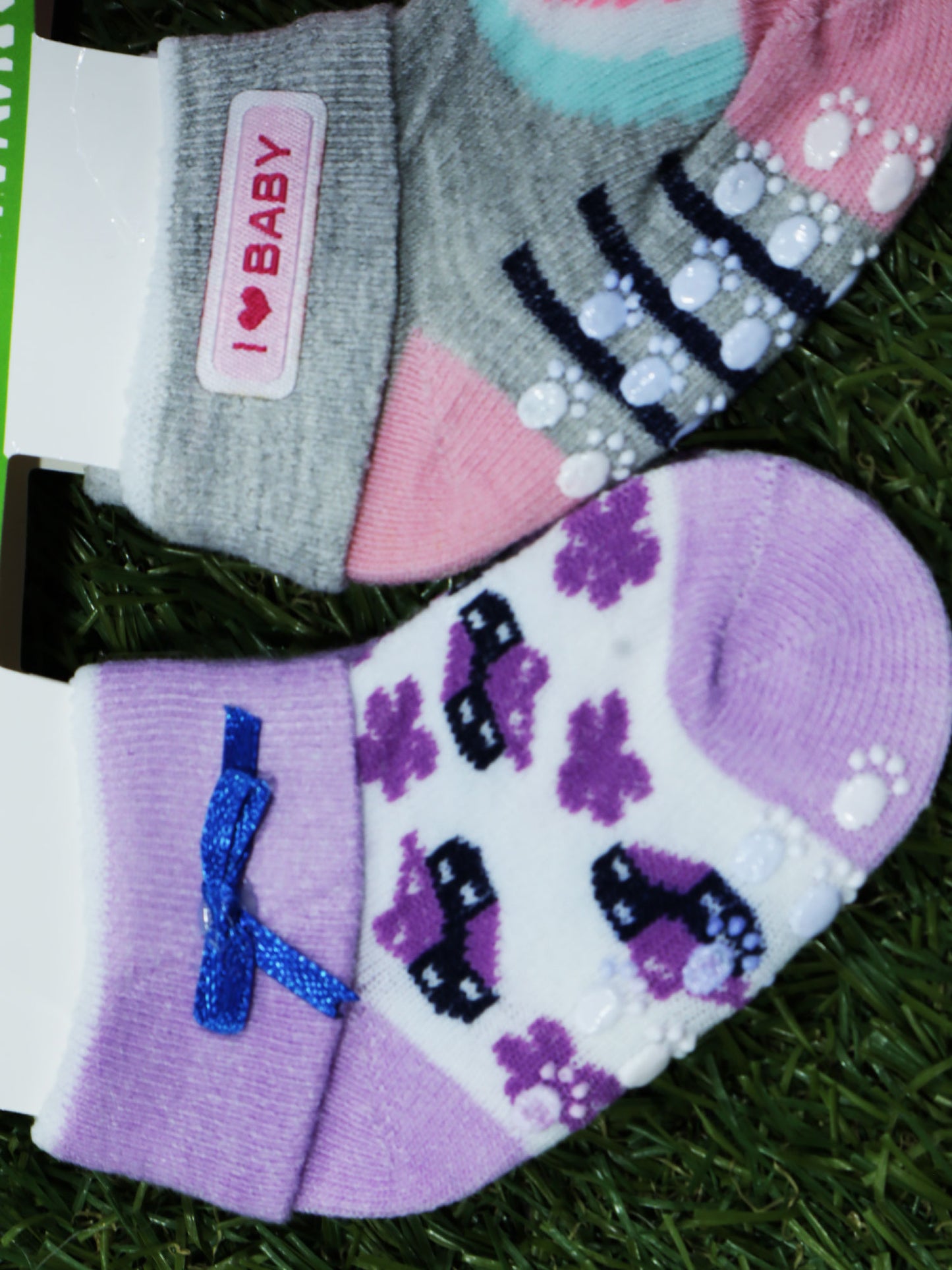 Set 3 pares de medias para bebés (anti resbalantes) -PHX160