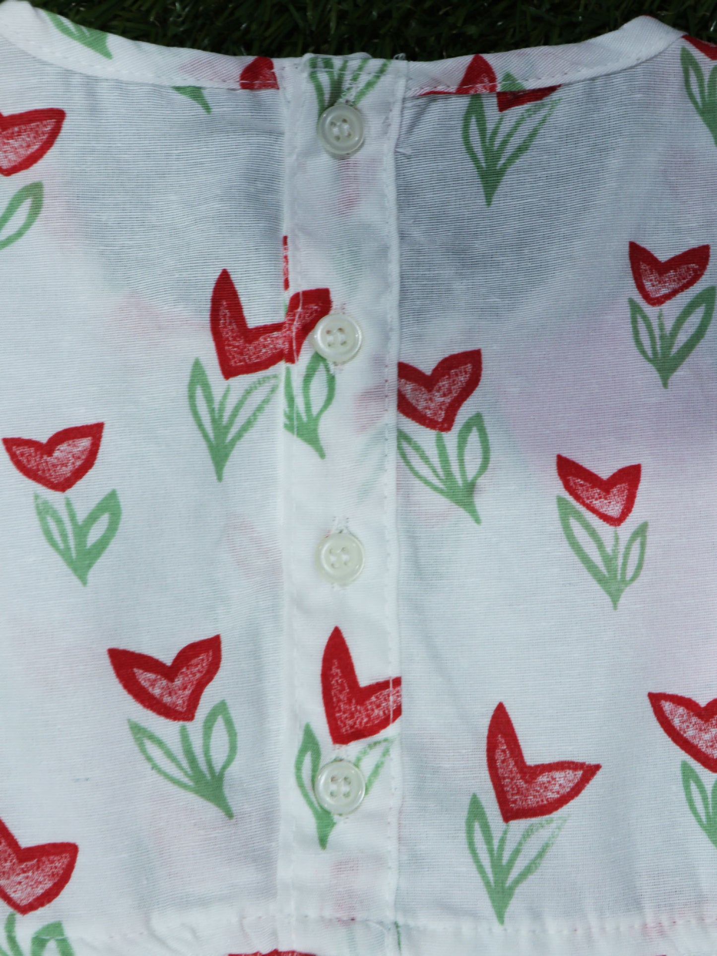 Vestido de rosas con lazo - 2540