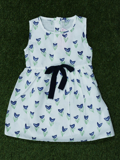 Vestido de rosas con lazo - 2540