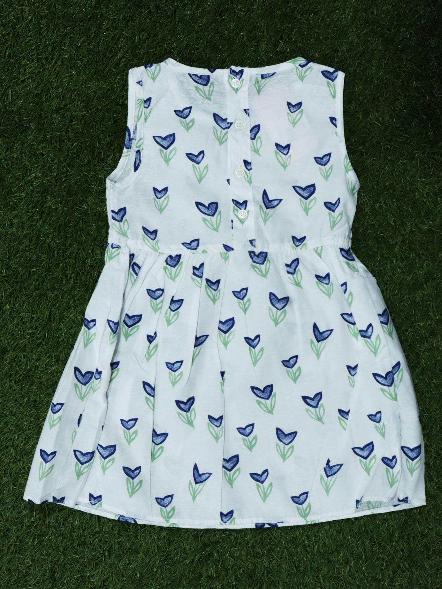 Vestido de rosas con lazo - 2540