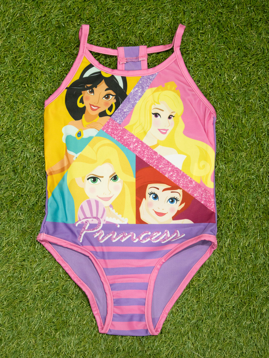 L.O.L. ¡Sorpresa! Traje De Baño Para Niñas – Swim Set Con Coletero Rosa, Diseño Espiral Y Logotipo Oficial