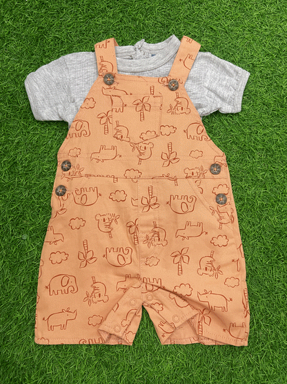 CONJUNTO OVERALL PARA BEBES-D84435TT