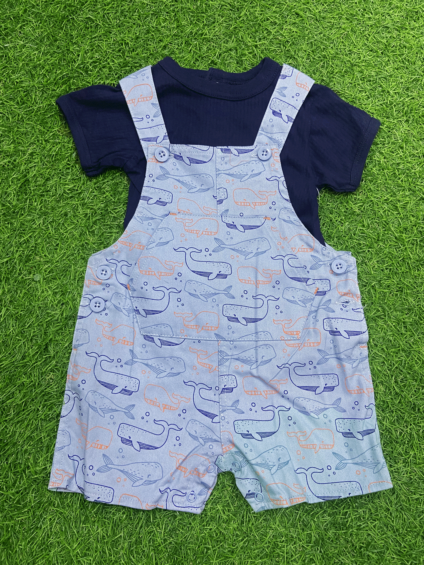 CONJUNTO OVERALL PARA BEBES-D884435TT