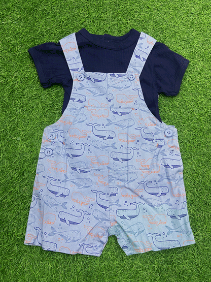 CONJUNTO OVERALL PARA BEBES-D884435TT