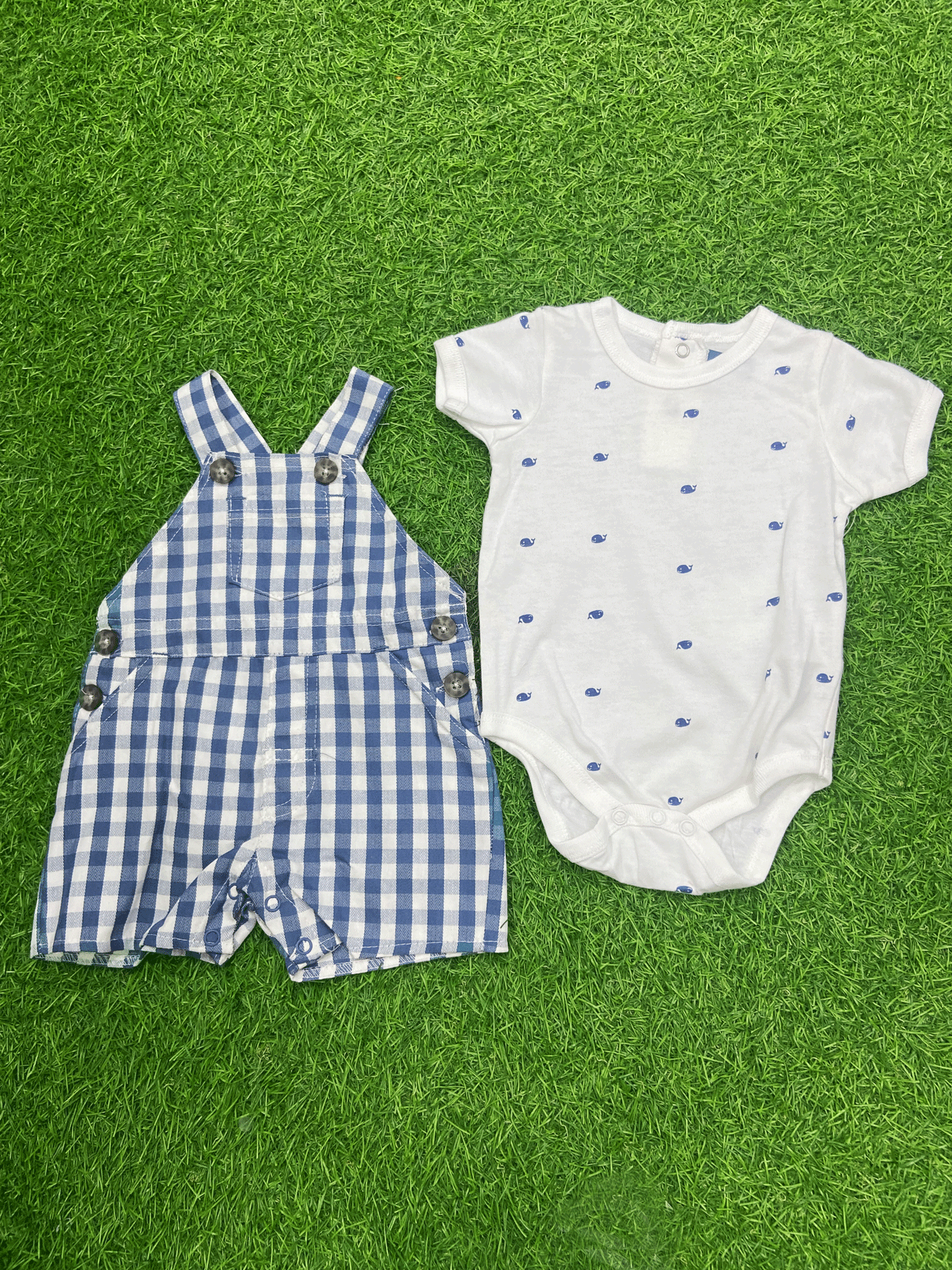 CONJUNTO OVERALL PARA BEBES- 394431TT