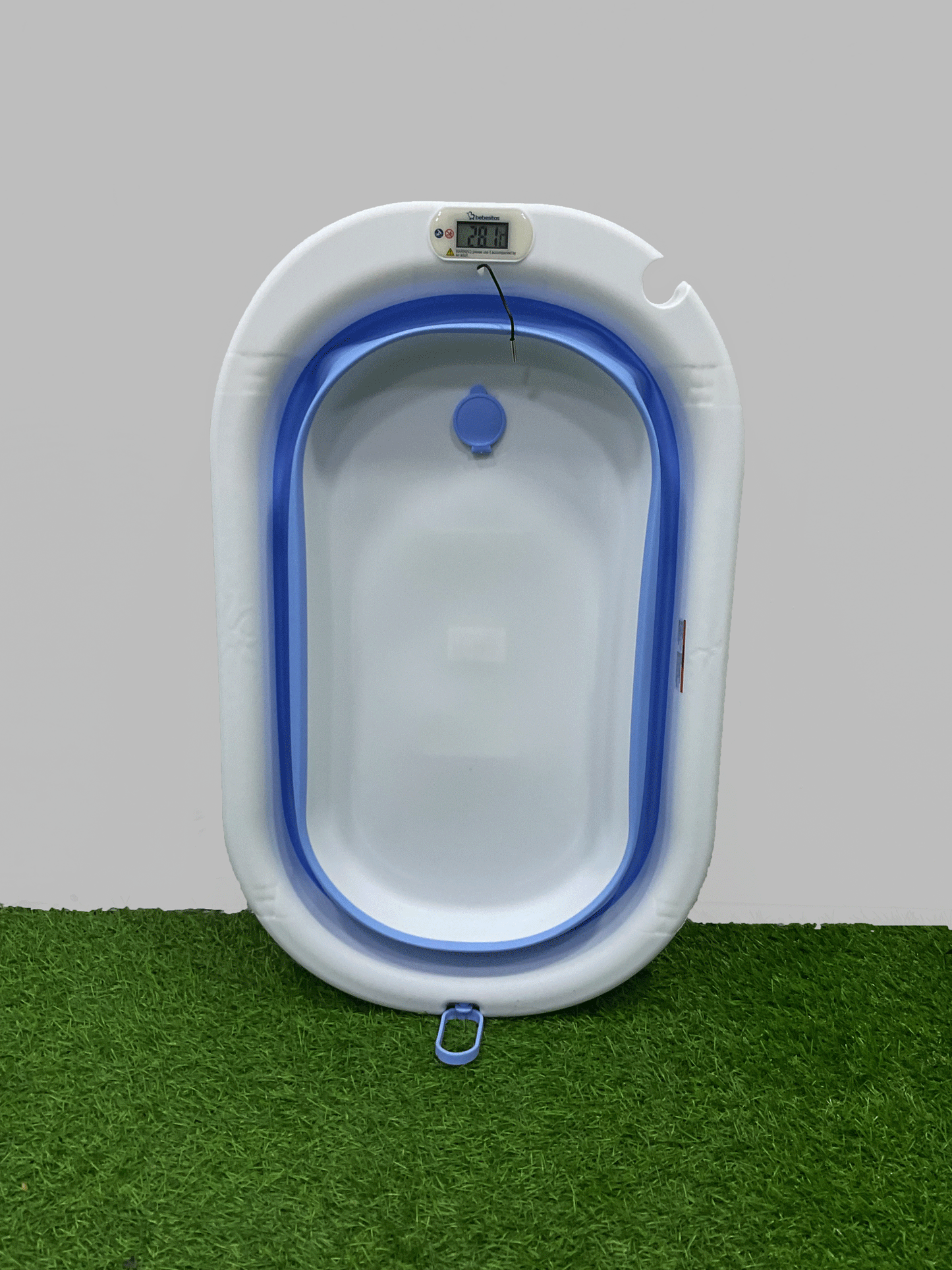 BAÑERA PLEGABLE CON TERMÓMETRO DÍGITAL - TUBBY6600