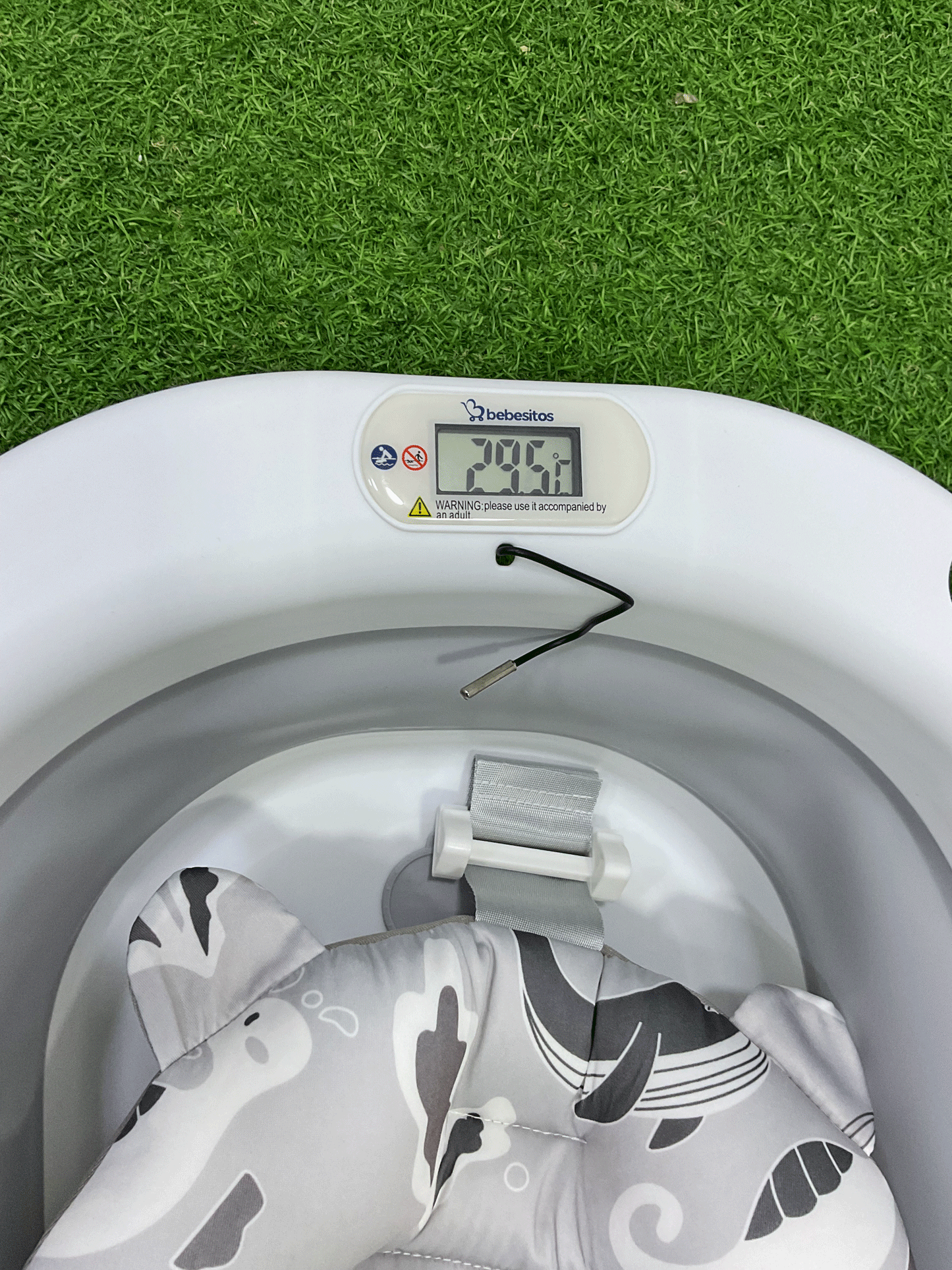 BAÑERA PLEGABLE CON TERMÓMETRO DÍGITAL - TUBBY6600