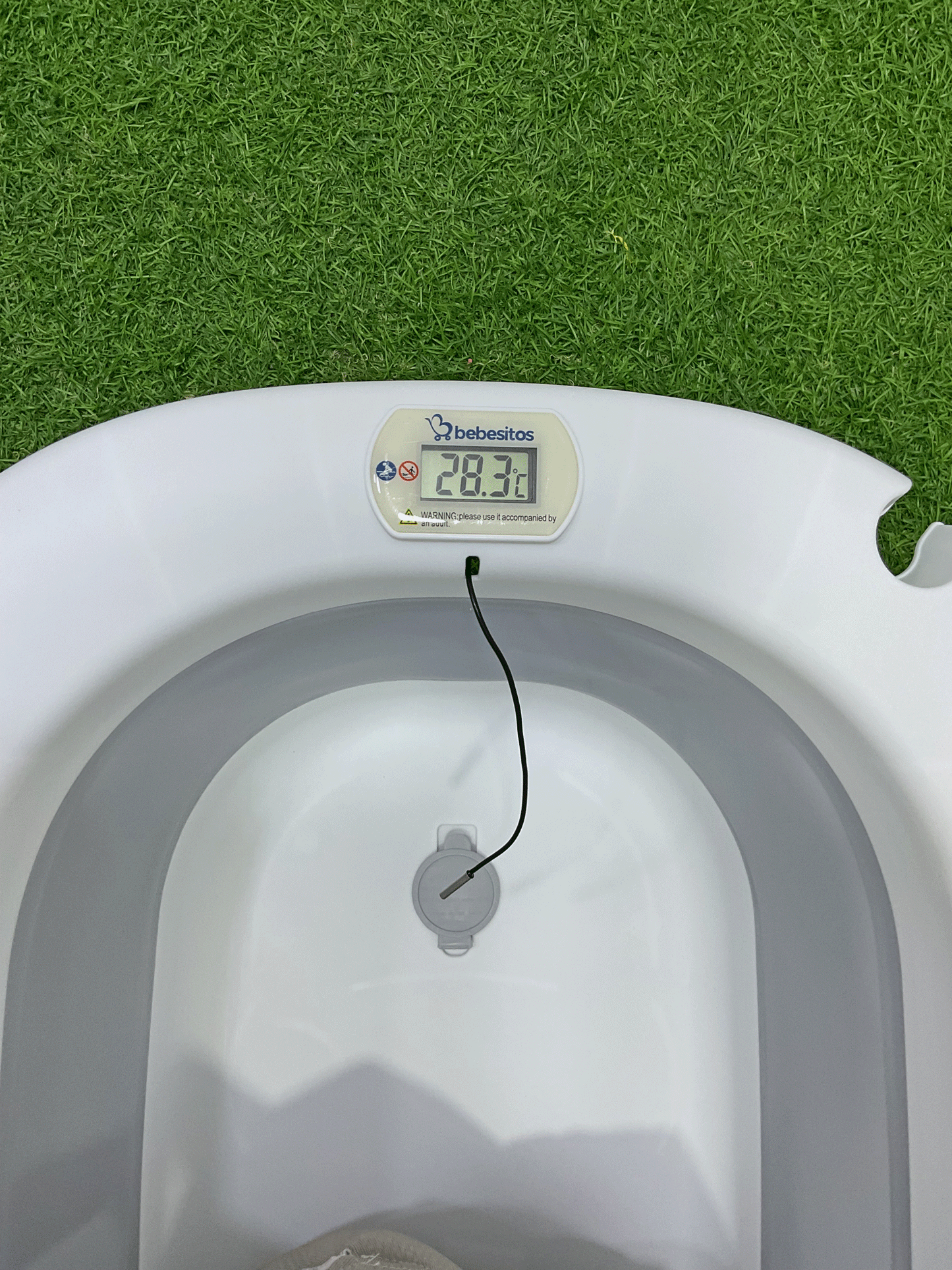 BAÑERA PLEGABLE CON TERMÓMETRO DÍGITAL - JJQ6666