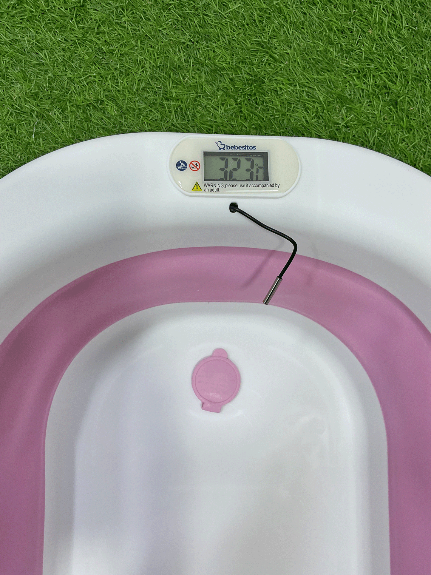 BAÑERA PLEGABLE CON TERMÓMETRO DÍGITAL -TUBBY5500