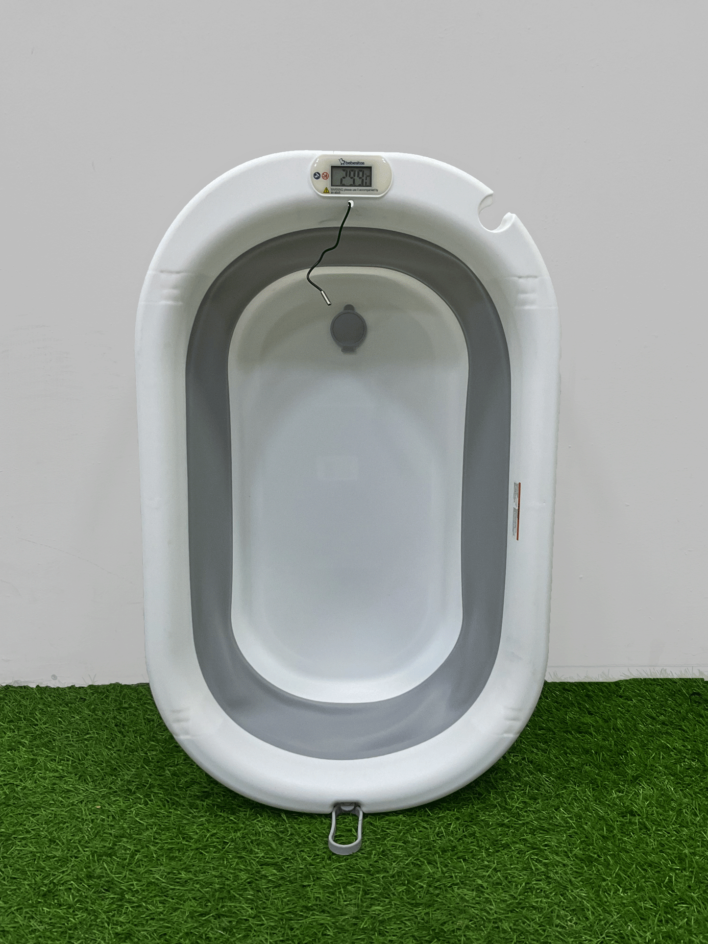BAÑERA PLEGABLE CON TERMÓMETRO DÍGITAL -TUBBY5500