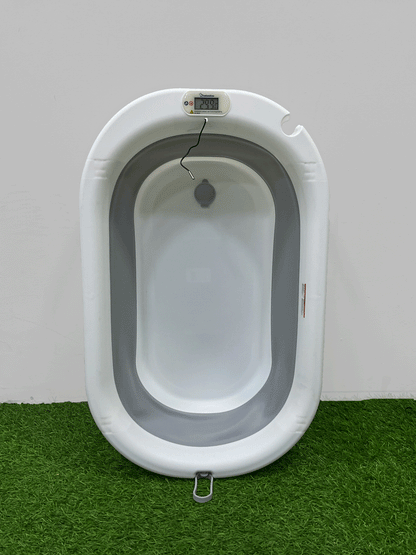 BAÑERA PLEGABLE CON TERMÓMETRO DÍGITAL -TUBBY5500