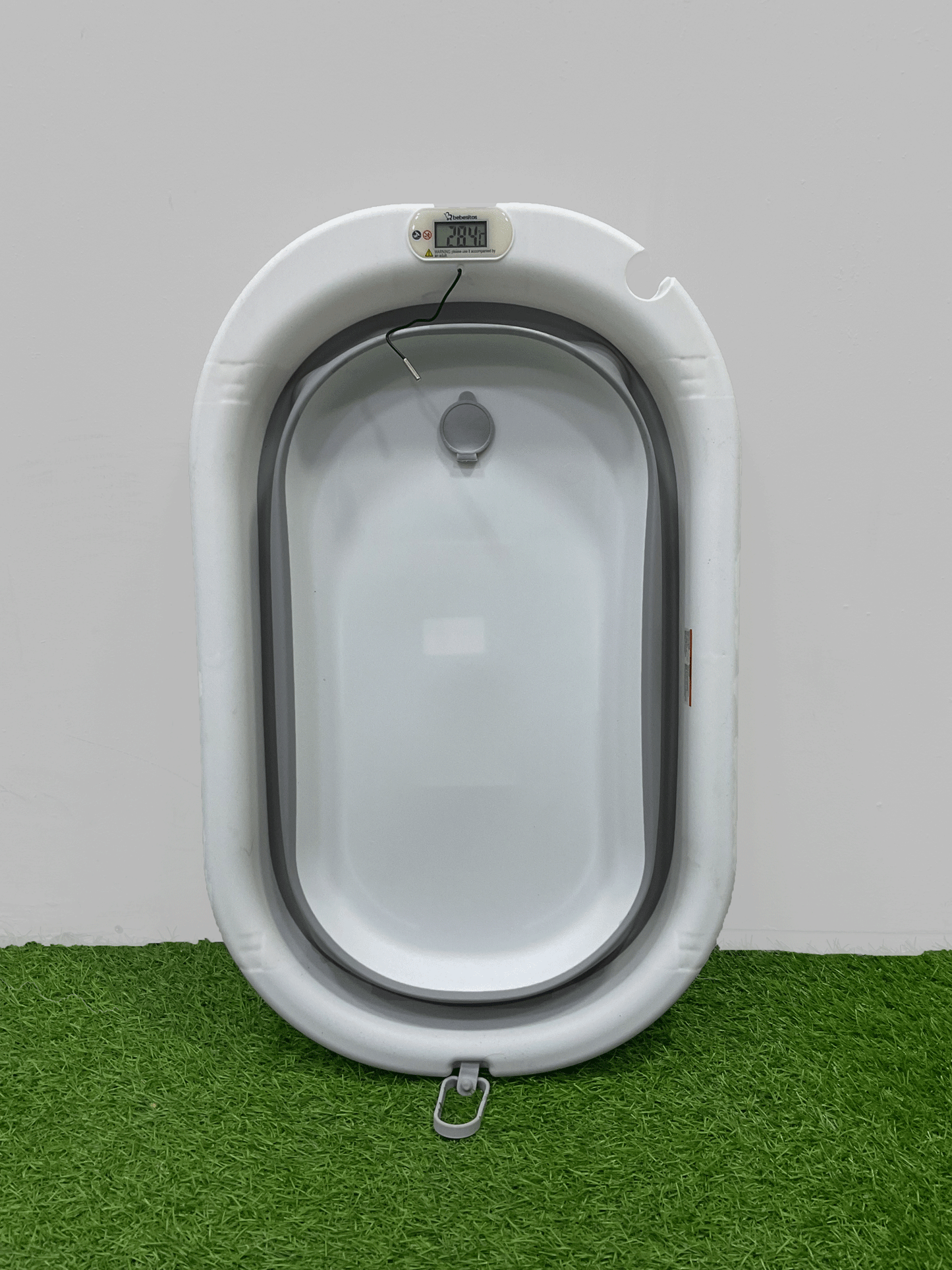 BAÑERA PLEGABLE CON TERMÓMETRO DÍGITAL -TUBBY5500