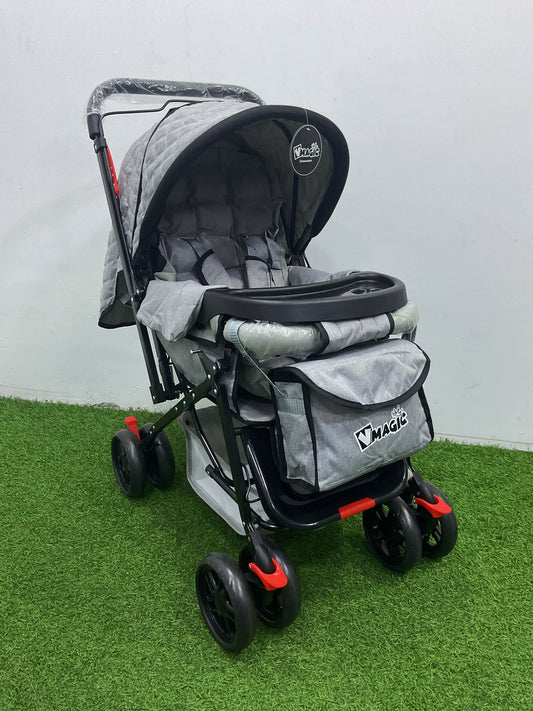 COCHE DOBLE VISTA - BD008GREY