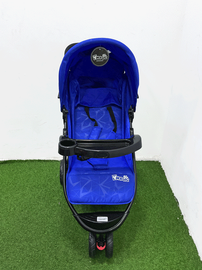 COCHE CON PORTA BEBE - HZ006BLUE