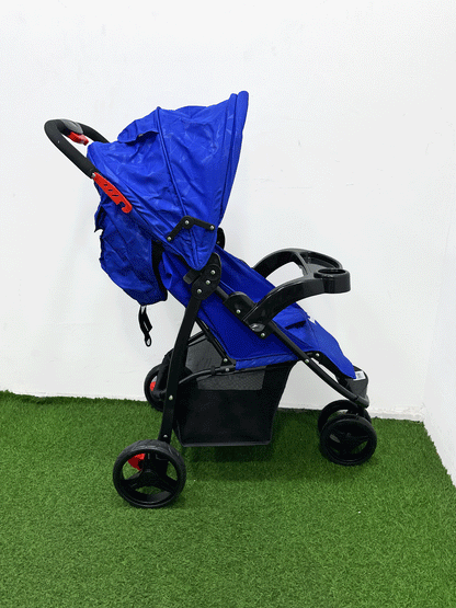 COCHE CON PORTA BEBE - HZ006BLUE