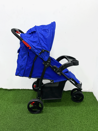 COCHE CON PORTA BEBE - HZ006BLUE