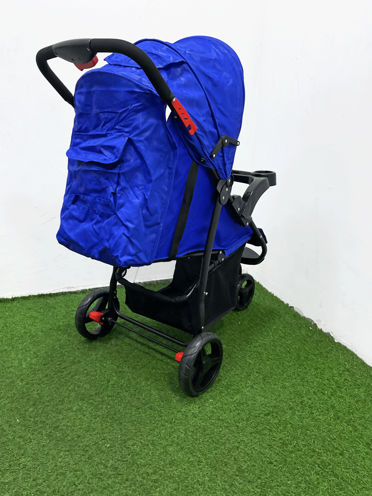 COCHE CON PORTA BEBE - HZ006BLUE
