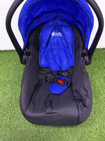 COCHE CON PORTA BEBE - HZ006BLUE