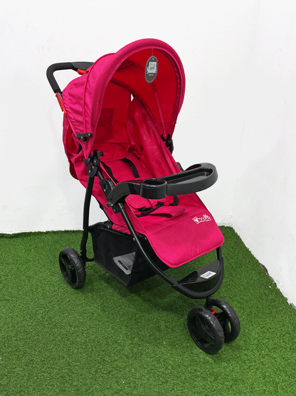 COCHE CON PORTA BEBE - HZ006PINK