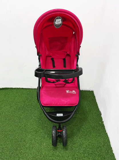 COCHE CON PORTA BEBE - HZ006PINK