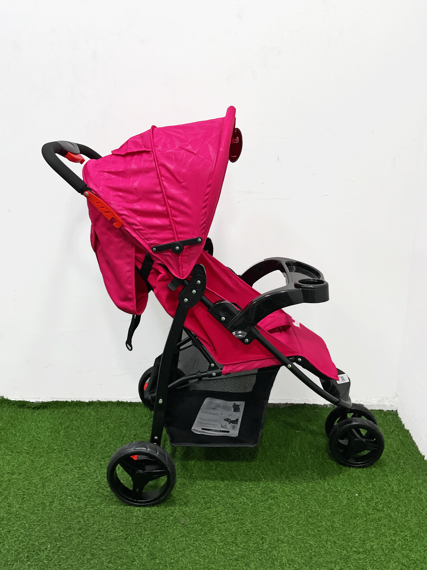 COCHE CON PORTA BEBE - HZ006PINK