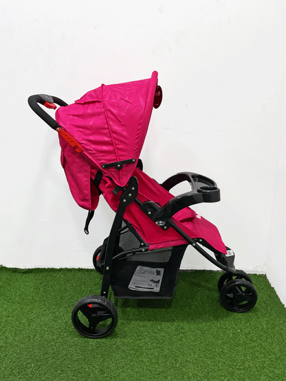 COCHE CON PORTA BEBE - HZ006PINK