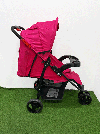 COCHE CON PORTA BEBE - HZ006PINK