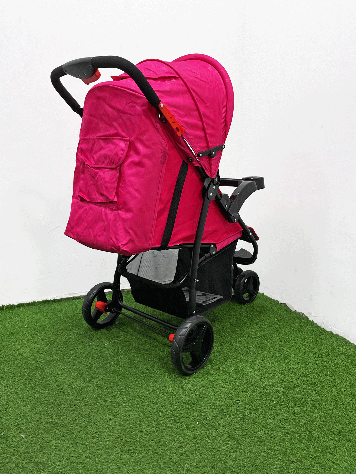 COCHE CON PORTA BEBE - HZ006PINK