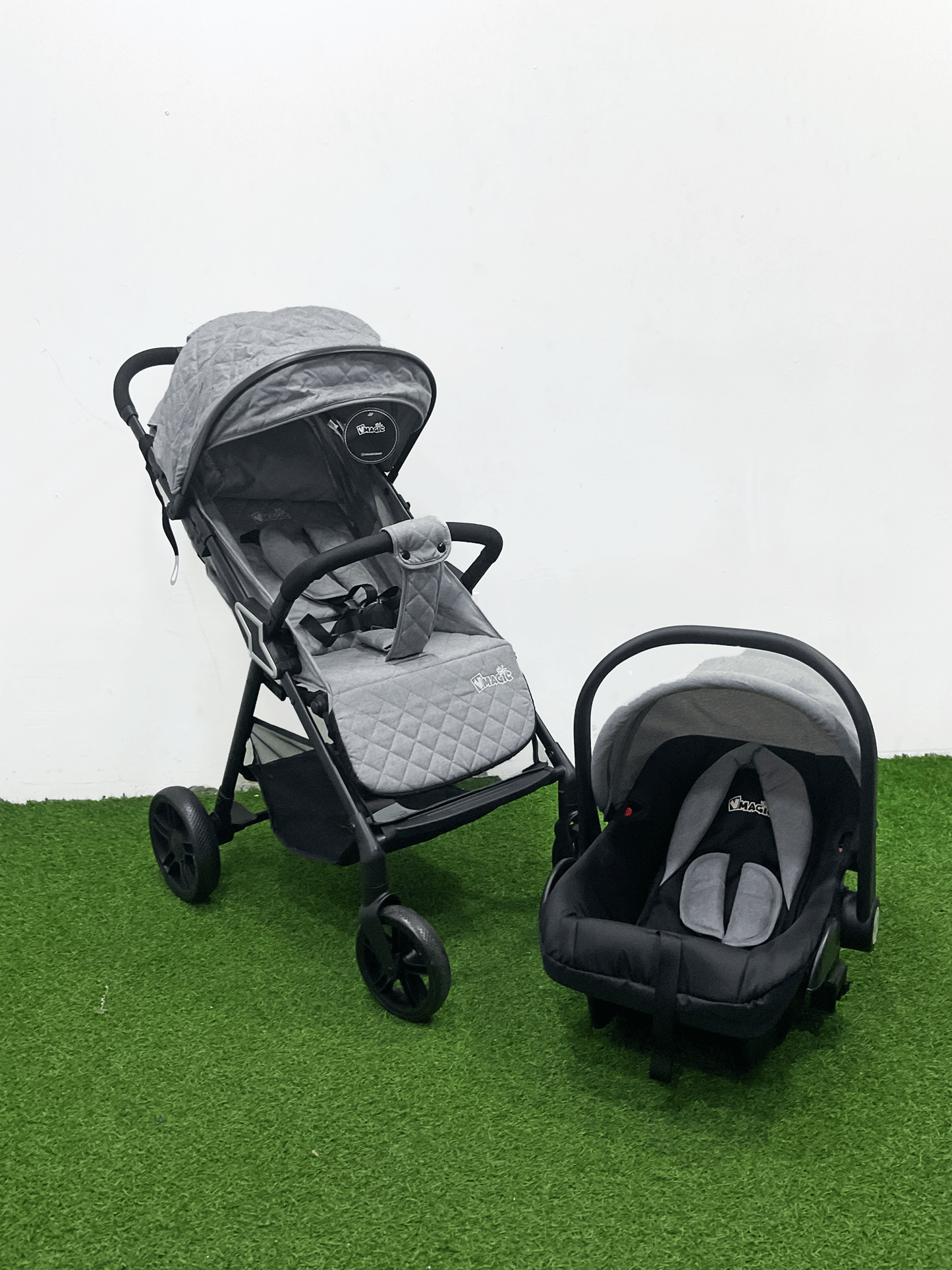 COCHE CON PORTA BEBE - 300DGREY