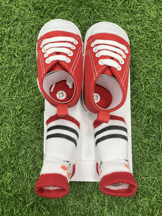 SET DE ZAPATOS Y MEDIAS PARA BEBE - 87072