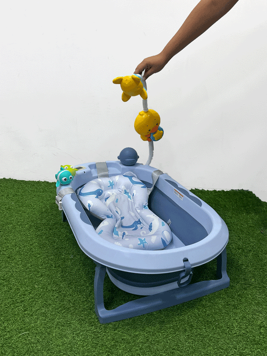 BAÑERA PLEGABLE CON TERMOMETRO DIGITAL -  BMQ12