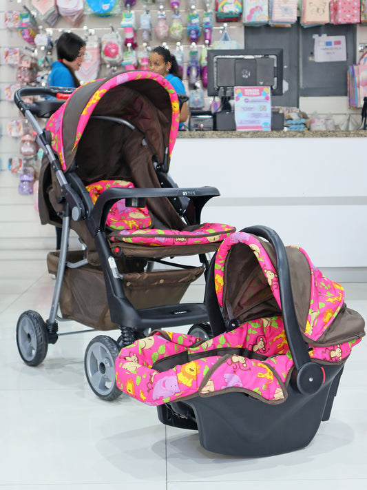 Coche con porta bebé DOBLE VISTA- SK1100194