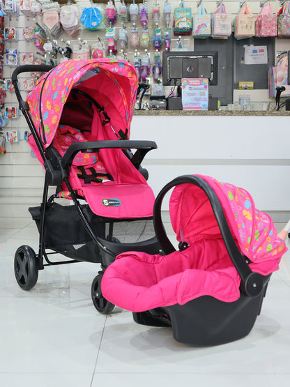 Coche con porta bebé DOBLE VISTA- SPM1000