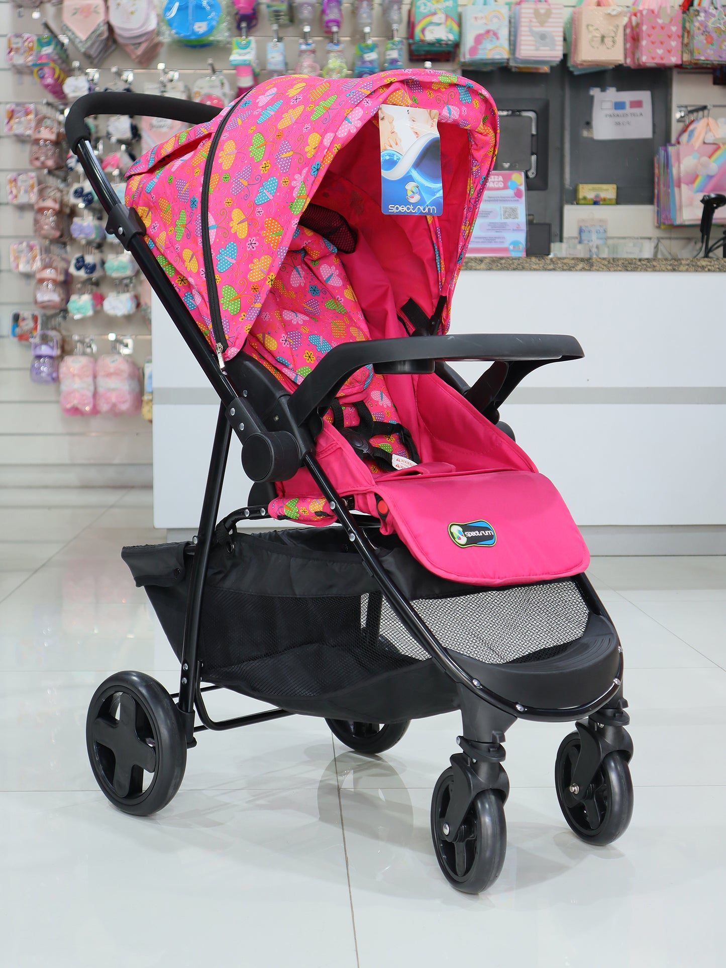 Coche con porta bebé DOBLE VISTA- SPM1000