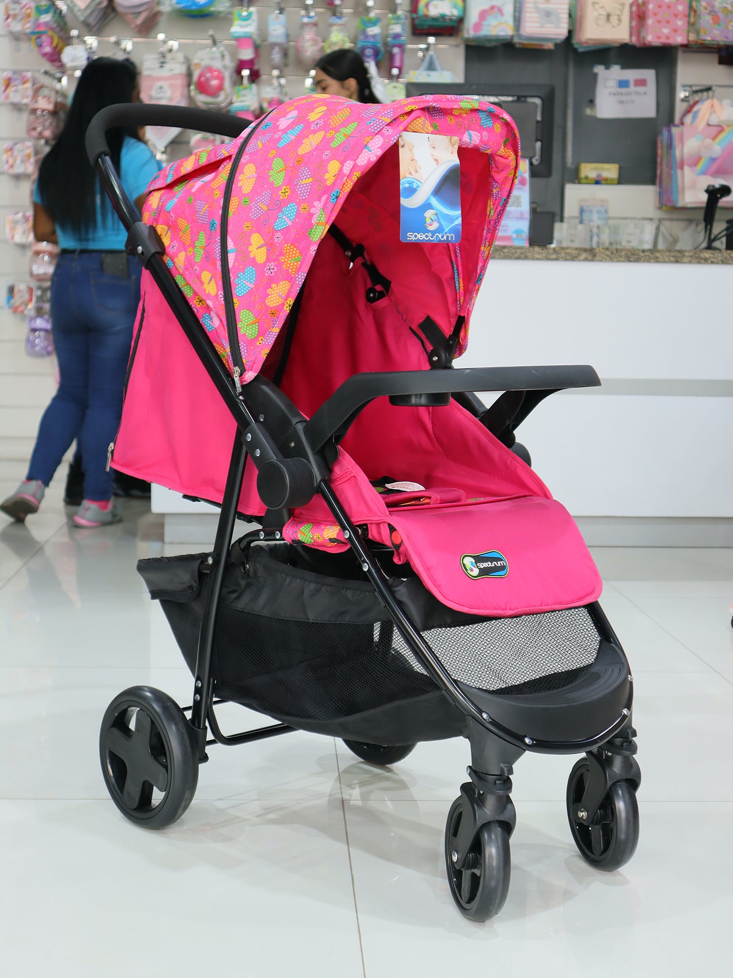 Coche con porta bebé DOBLE VISTA- SPM1000